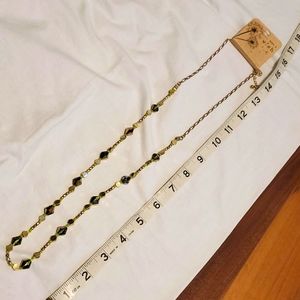 Make a wish green necklace